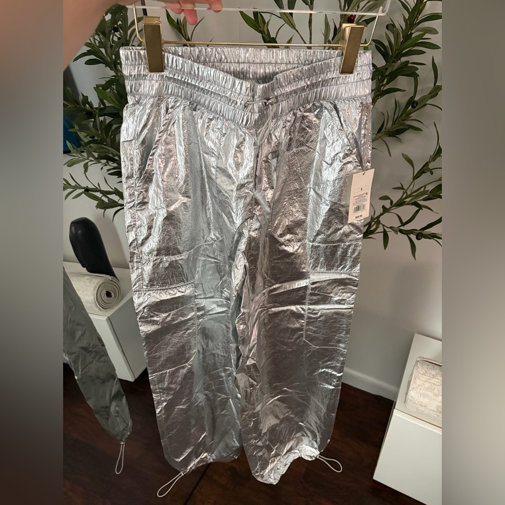 a new day Metallic Silver Jogger Pants